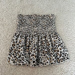 Cheetah tube top; very stretchy! Size S